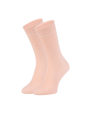 Jasnopomarańczowe skarpetki, pastelowe skarpetki BASIC - PEACH BEACH, ZOOKSY
