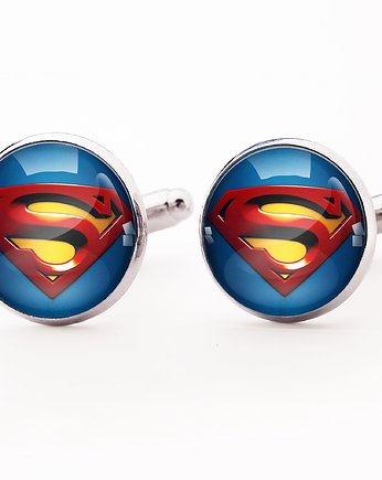 Superman - spinki do mankietów - 0305, OKAZJE - Prezent na 18 urodziny