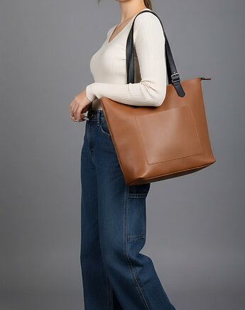 Duża torba damska ze skóry naturalnej, pracownia69