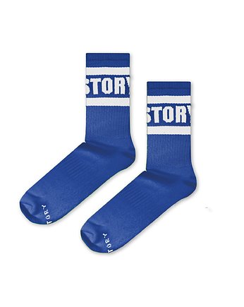 Skarpetki Froty Soxstory White On Blue, Soxstory