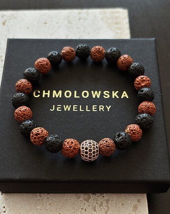 Bransoletka męska Lawa, Chmolowska Jewellery