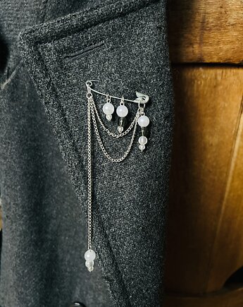 Broszka na agrafce "Punkt Zaczepienia"- biżuteria artystyczna handmade, Natalia Puchalska