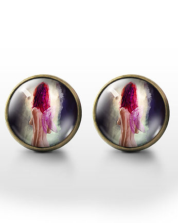 Kolczyki sztyfty - Wróżka - brąz, yenoo