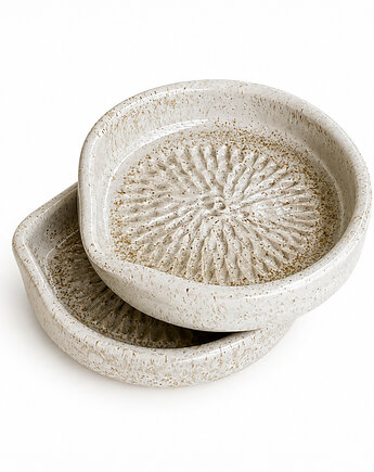 Ręcznie robiona ceramiczna tarka do czosnku, NOWdeco