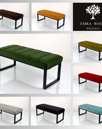 Ławka Tapicerowana Industrialna Kolory Rozmiary LGM-533, EMRA WOOD DESIGN