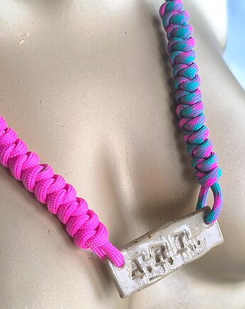 Naszyjnik ART z paracordu, Juna art