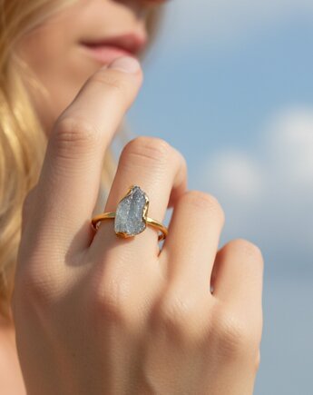 Pierścionek z Błękitnym Celestynem, TulipBIJOU