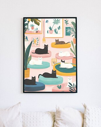 Plakat - Kitki na relaksie, Harry Monkey
