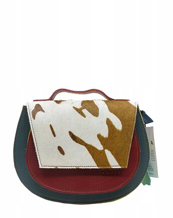 Torebka damska skórzana obrotowa klapka 4w1 rączka pasek OLIVKA, Olivka Warsaw