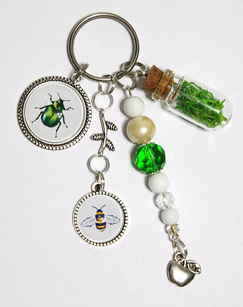 Breloczek - Żuczek, pszczoła, mech, yenoo