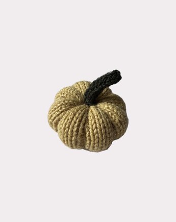 Dynia ozdobna handmade, rozmiar S, kolor żółty - 1 szt., Kocie Motki