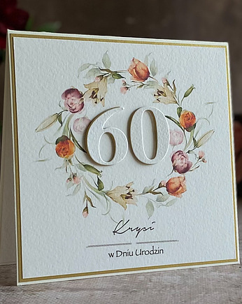 Kartka urodzinowa z kopertą prezentową, BH 65d, Anna Art and Crafts