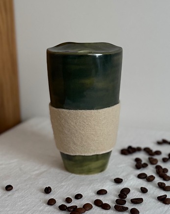 Ceramiczny kubek do kawy na wynos  400ml, bien.ceramics