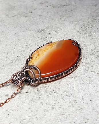 Agat z kryształem  m207, JanArt