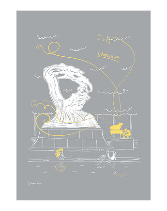 Plakat Warszawa Chopin, Gliniana Kura