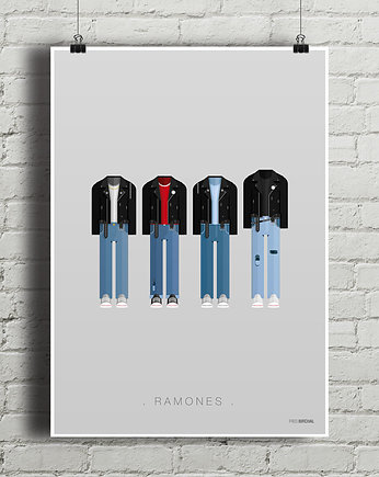 Ramones - plakat 50x70 cm, minimalmill