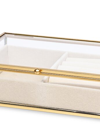 Szkatułka na biżuterię szklana przeźroczysta 20x16x6 cm GIOIELLI, MIA home