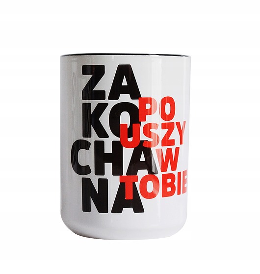 kubki Zakochana po uszy w Tobie, kubek na walentynki