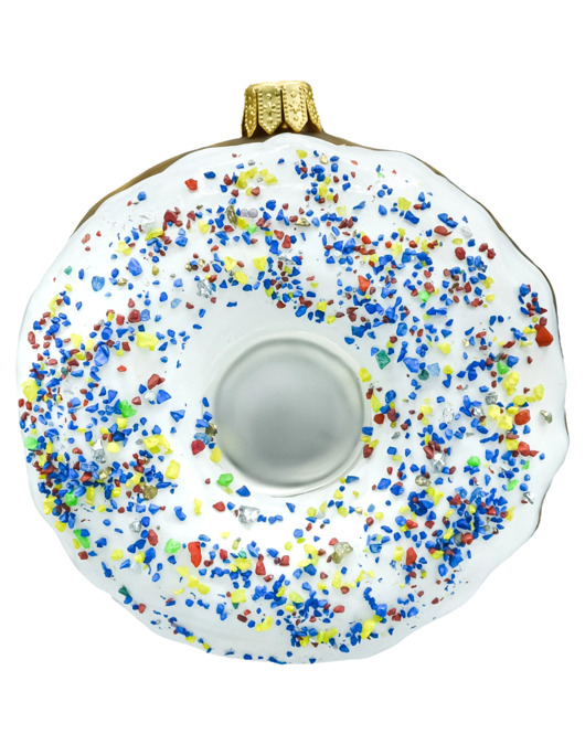 bombki Bombka choinkowa: Donut z białym lukrem