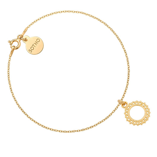 bransoletki złote Złota bransoletka z rozetką