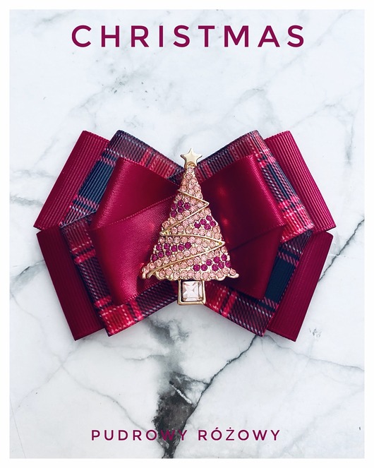 broszki Brosza z Choinką Mikołajki Święta