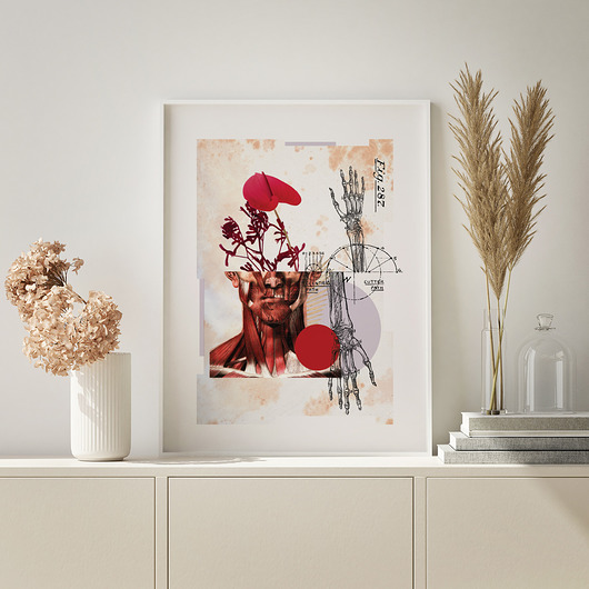 Kolaż z serii ANATOMY II / plakat w 2 rozmiarach Och!Marti