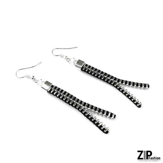 Designerskie nowoczesne kolczyki ZipFashion