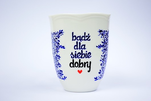 Kubek "Bądź dla siebie dobry" 350 ml Ceramika Ciepliki