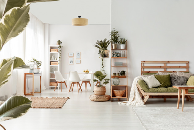 plafony Rattanowy plafon sufitowy do jadalni WENECJA BOHO fi - 40 cm