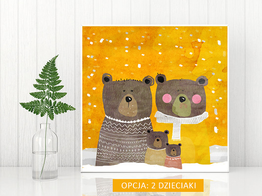 Obraz na płótnie "ABELARDOWIE" 50x50 cm Krzanoo