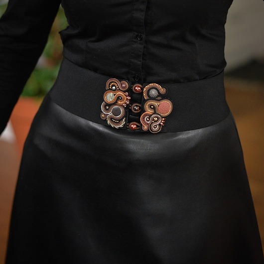 paski damskie Na zamówienie- elastyczny pasek z klamrą sutasz