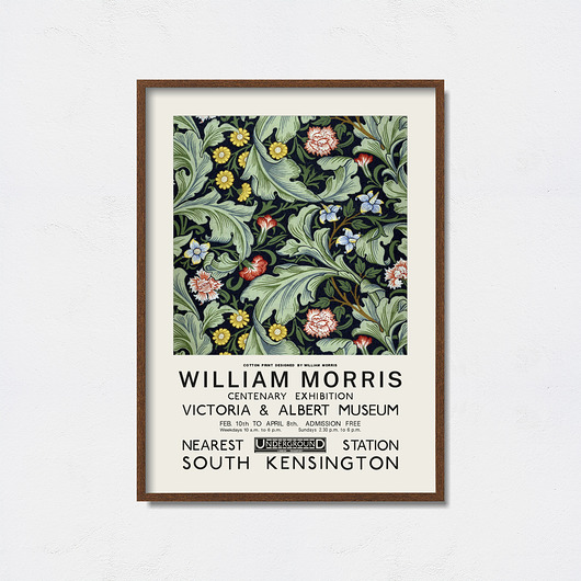 Wiliam Morris plakat do wystawy Pas De LArt