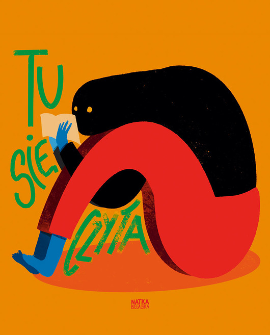 plakaty Plakat Tu się czyta