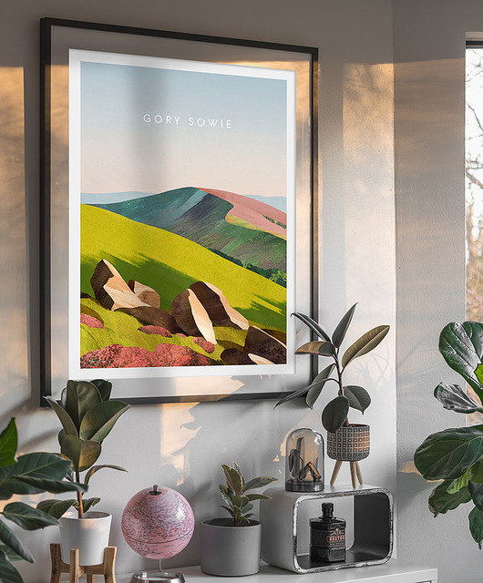 plakaty Malownicze Góry Sowie - plakat 50x70 cm