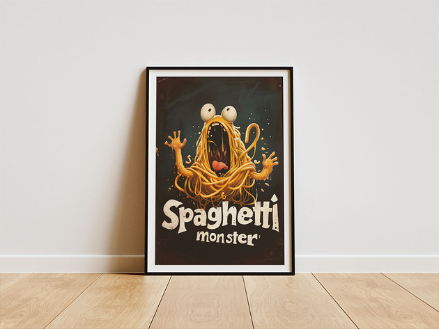 plakaty Plakat - Potwór spaghetti