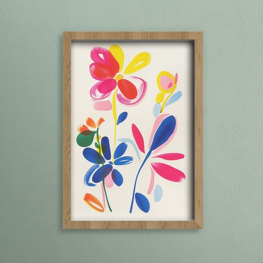 plakaty Plakat - Watercolor flowers 1