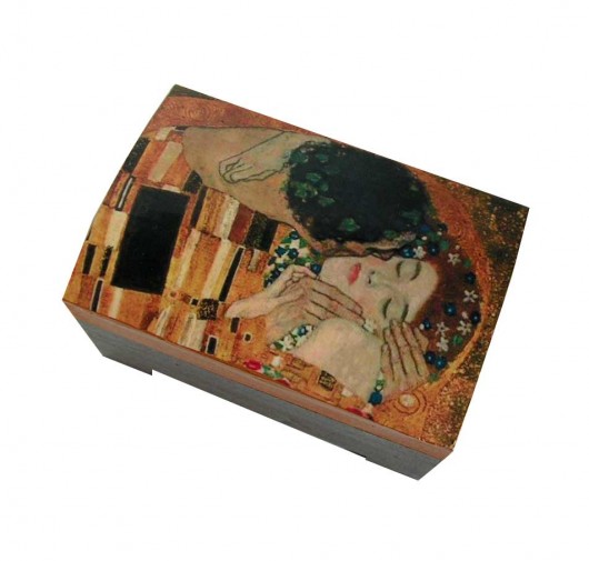 Kuferek - Klimt - Pocałunek - zamówienie Marlena Rakoczy