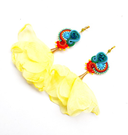 kolczyki soutache Sutaszowe kolczyki  PUEBLA1