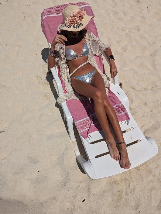 stroje kąpielowe i kostiumy kąpielowe damskie Bikini cekinowe srebrne strój kąpielowy z cekinów srebrny