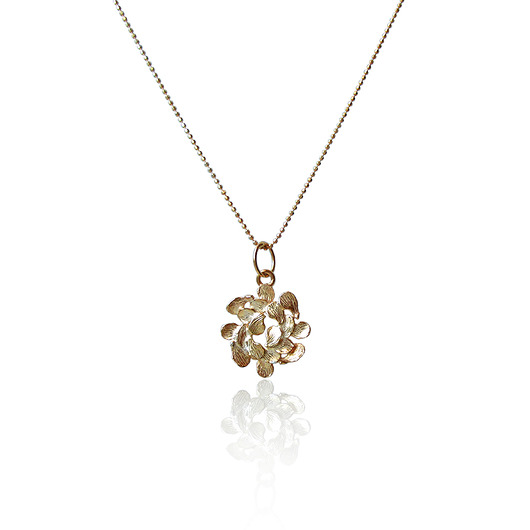 Złoty wisior wianuszek - Jabłonka KOS jewellery