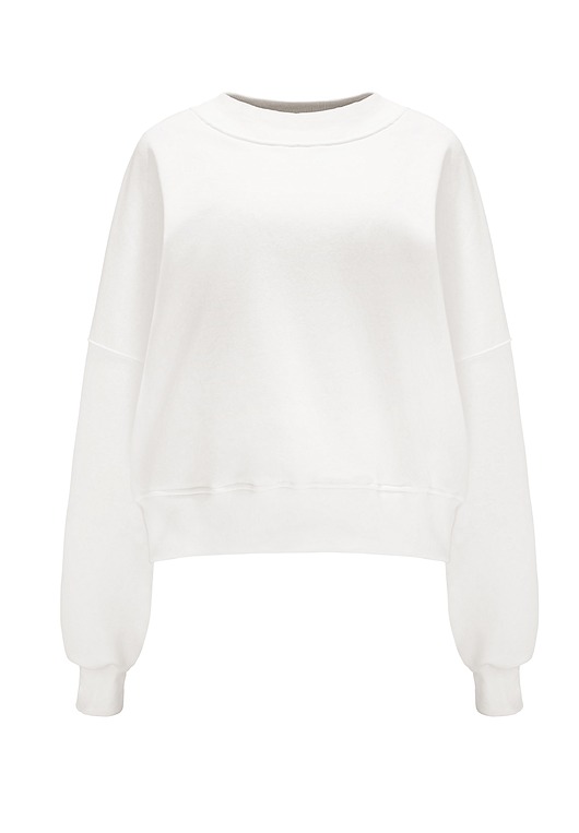 bluza bez kaptura damska Bluza Iconic Biała