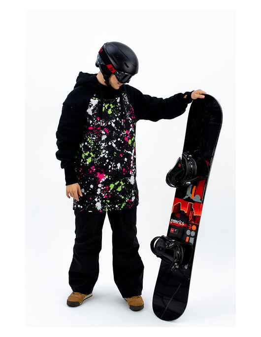 bluzy męskie Męska Bluza Snowboard DR.CROW Paint Drop
