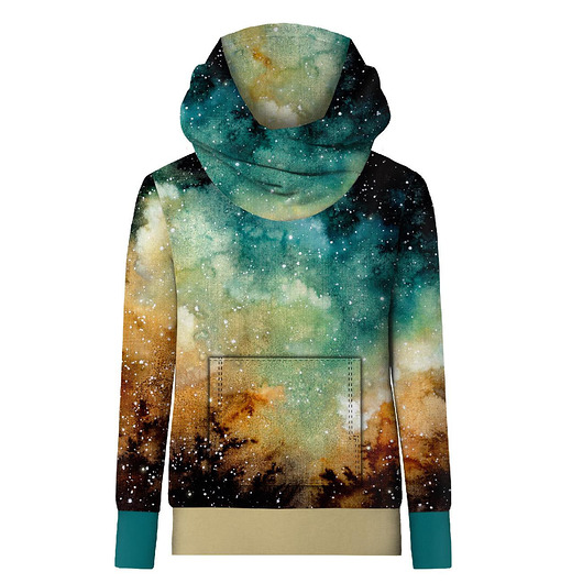 bluza z kapturem damska Bluza hydrofobowa UNISEX - GALAKTYCZNA PODRÓŻ