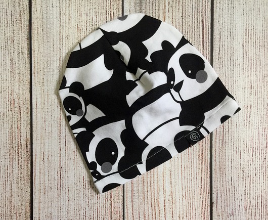 Cienka czapka z dresówki  KG Handmade