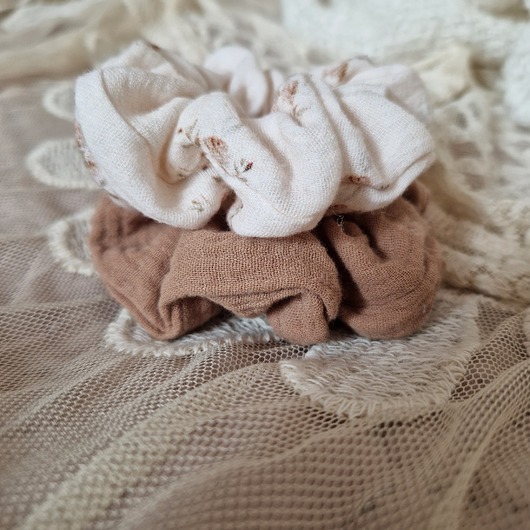 gumki do włosów Zestaw 2 scrunchie
