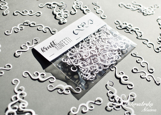 Kraft Konfetti "Wąsy" Papiernik