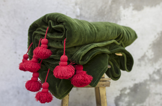 Narzuta ROYAL VELVET juicy green Lola y Lolo