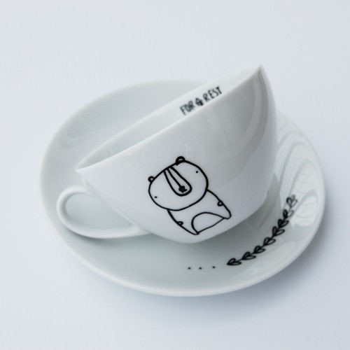 filiżanka cappuccino miś FOR REST