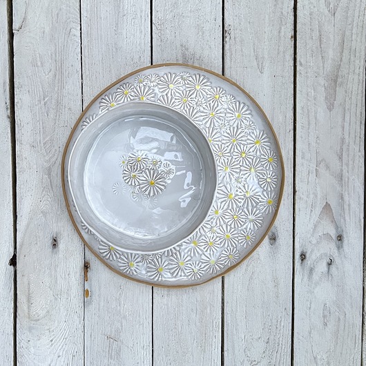 kuchnia - różne Zestaw obiadowy w stokrotki