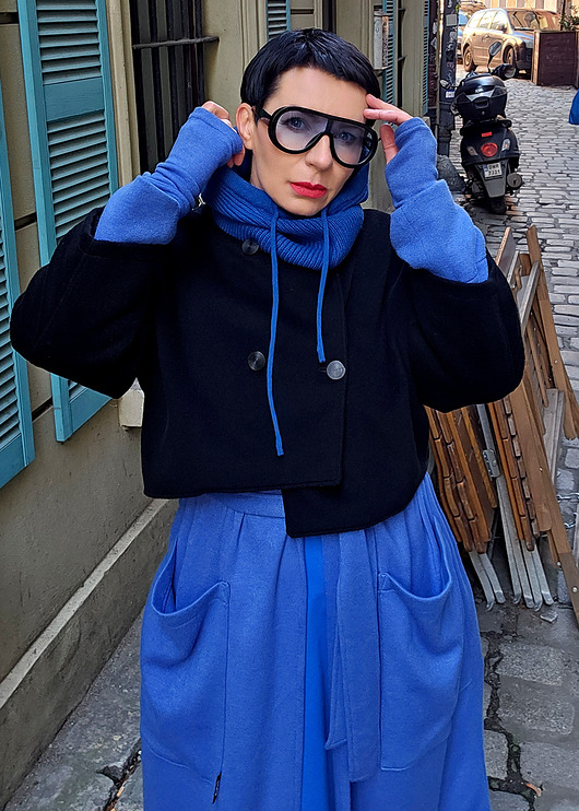 kurtki damskie KURTKA 100% virgin WOOL  Kaszmir